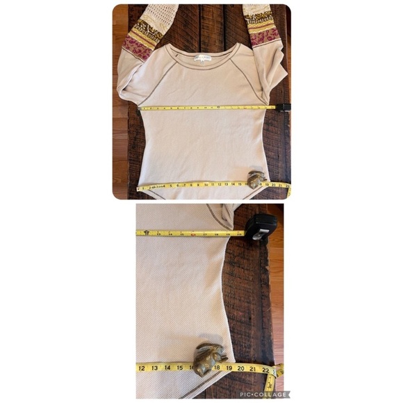 Chelsea and Theodore thermal boho top size medium - Picture 6 of 14